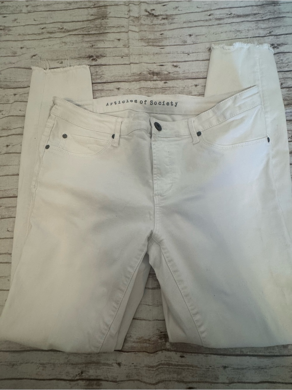 Articles Of Society White Denim Jeans